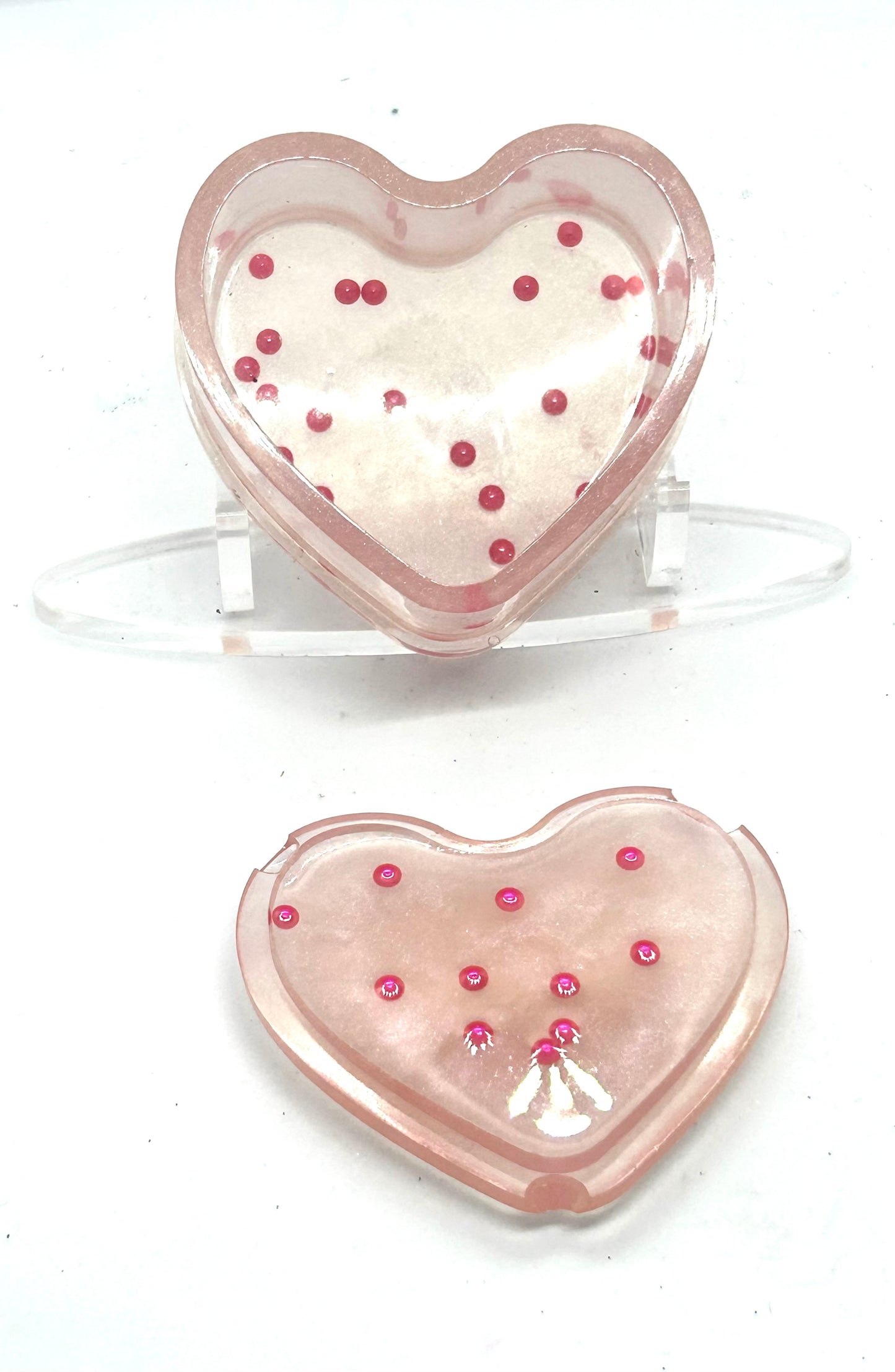 Heart Shaped Resin Trinket Box