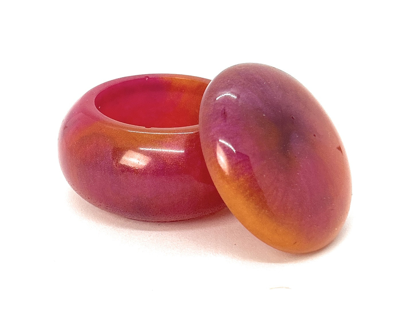Artful Treasures: Epoxy Resin Trinket Boxes & Dishes Collection
