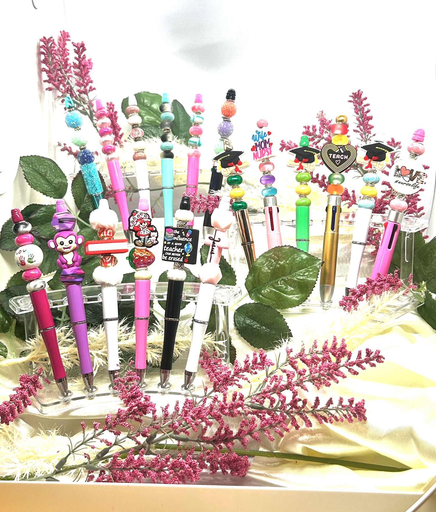 Elegant Expressions: Beaded Pen Collection