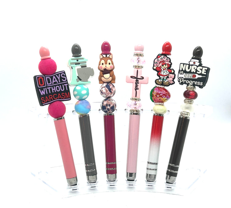 Touch of Style: Beaded Stylus Collection"