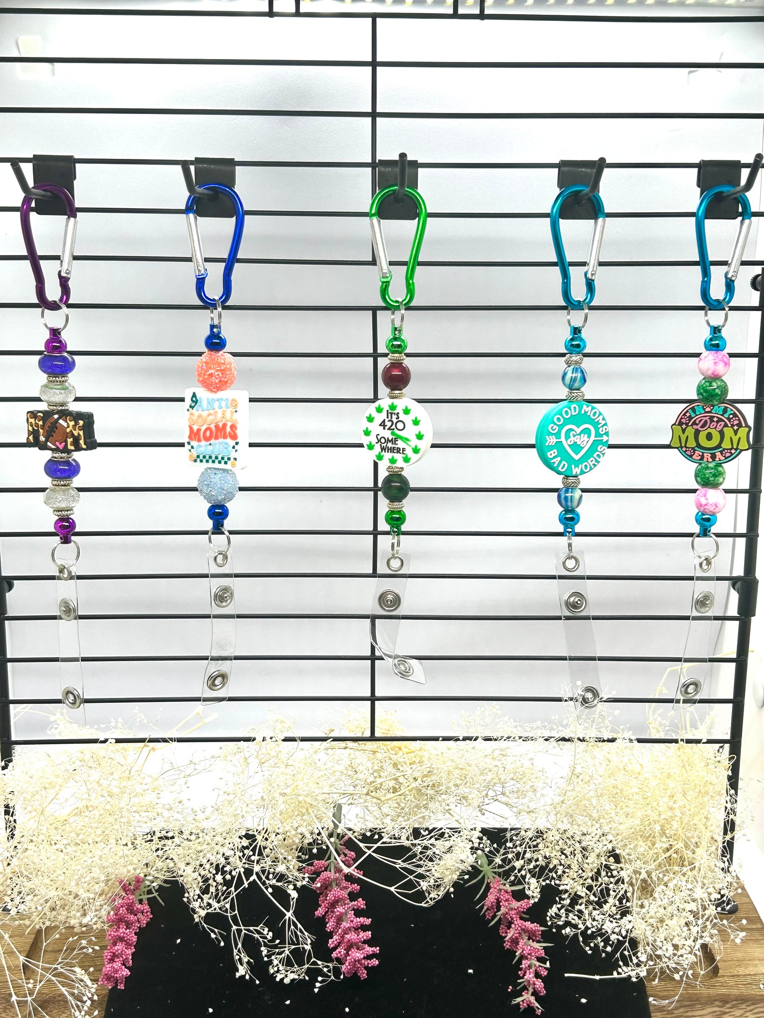 Beaded Elegance: Stylish Badge Holder Collection