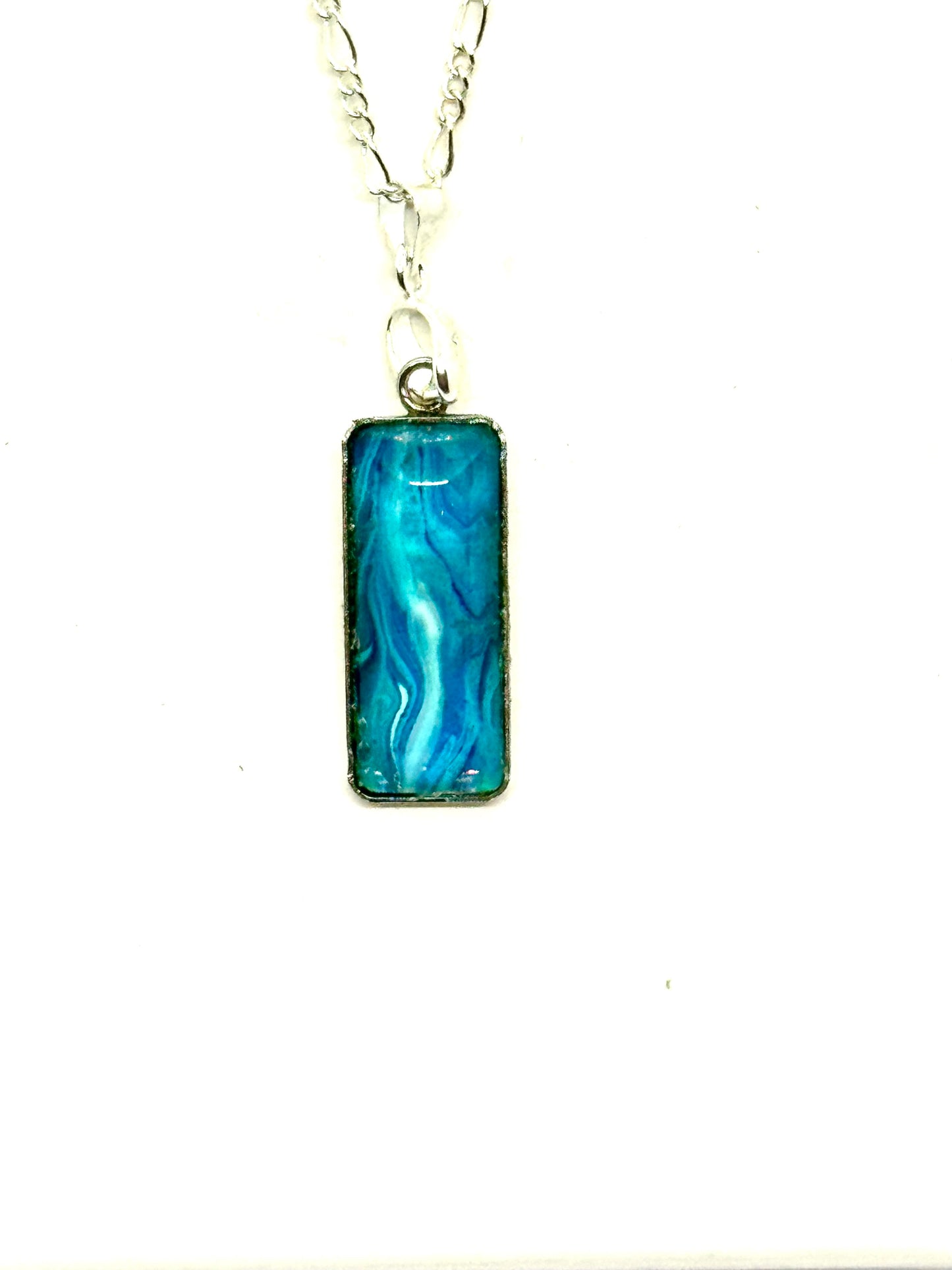 Paint Pour Necklace #11