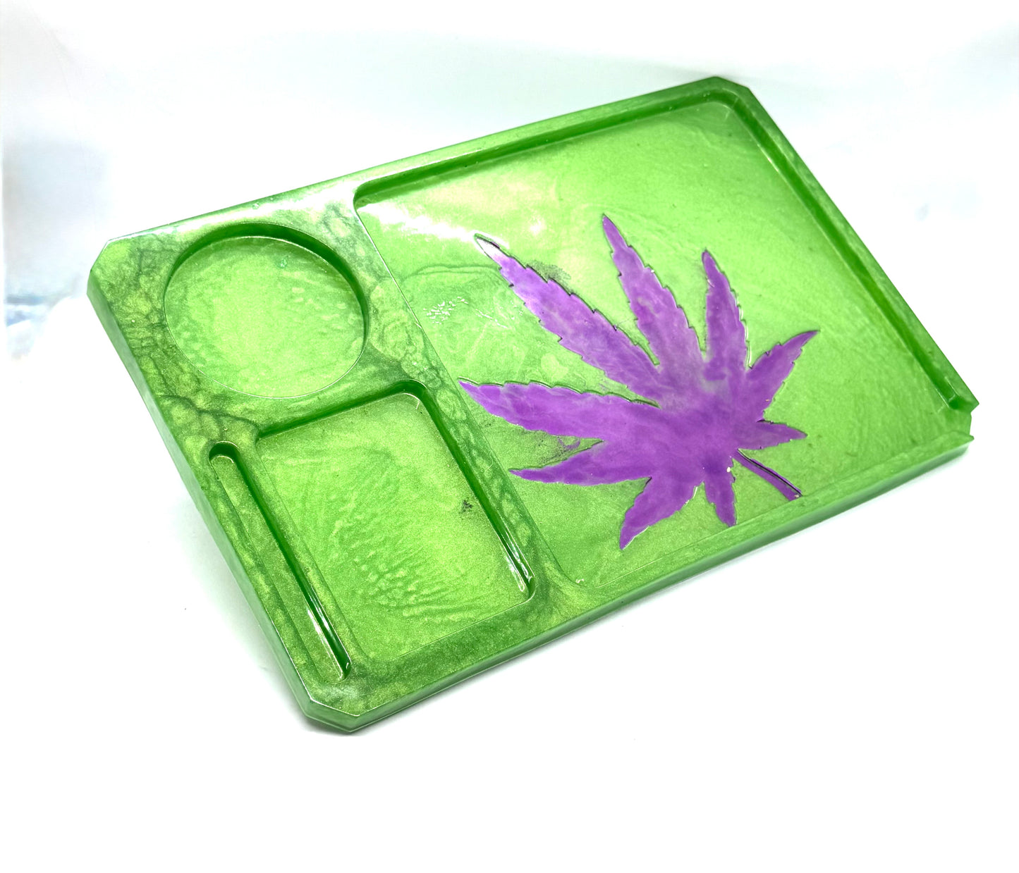 Marijuana Leaf Rolling Tray