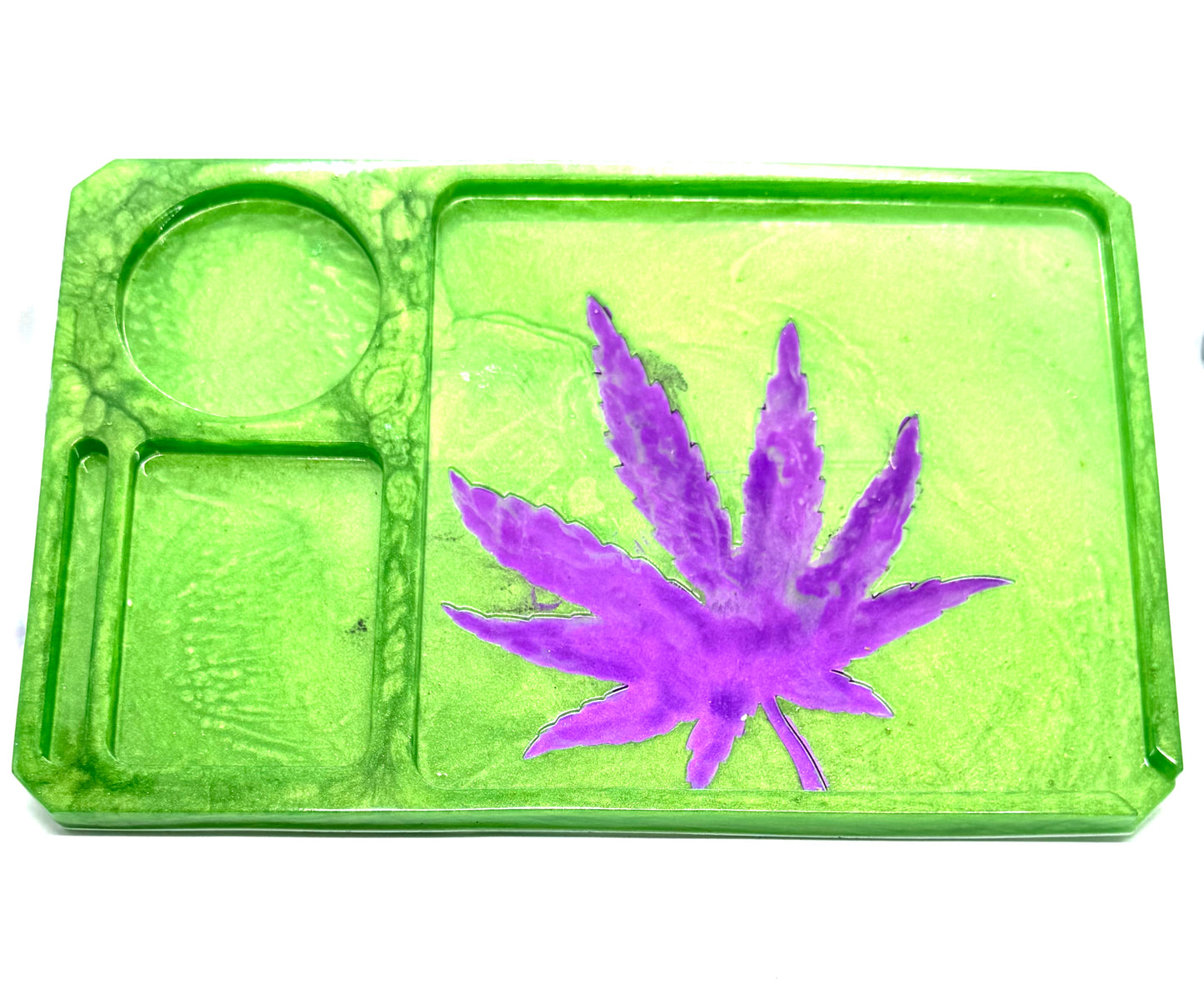 Marijuana Leaf Rolling Tray