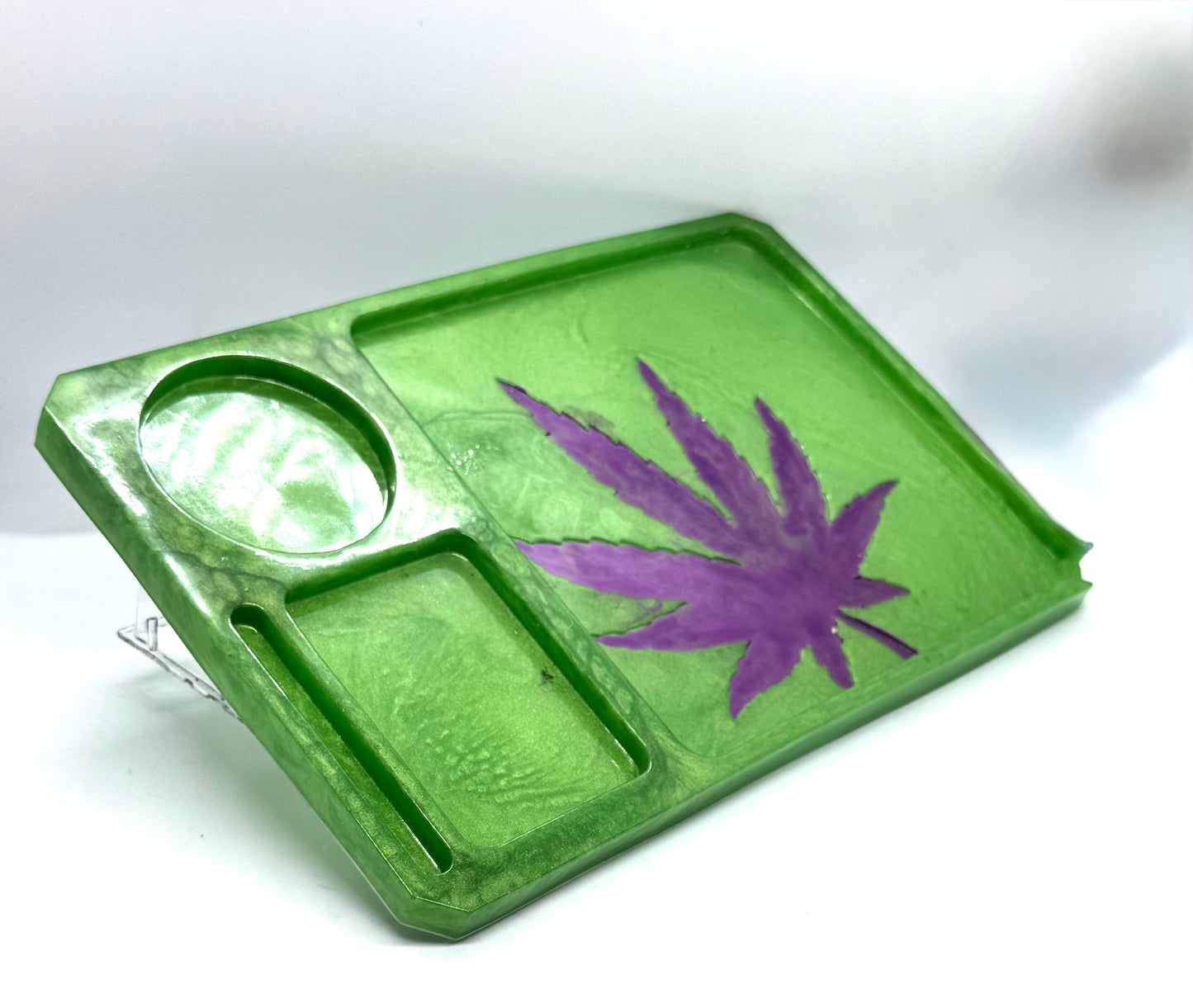 Marijuana Leaf Rolling Tray