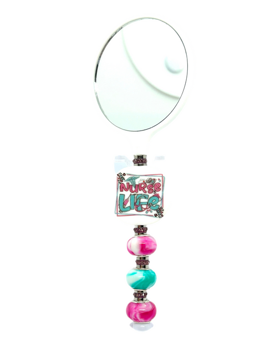 White Nurse Life Hand Mirror