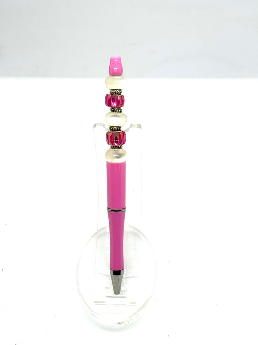Pink Beaded Pen