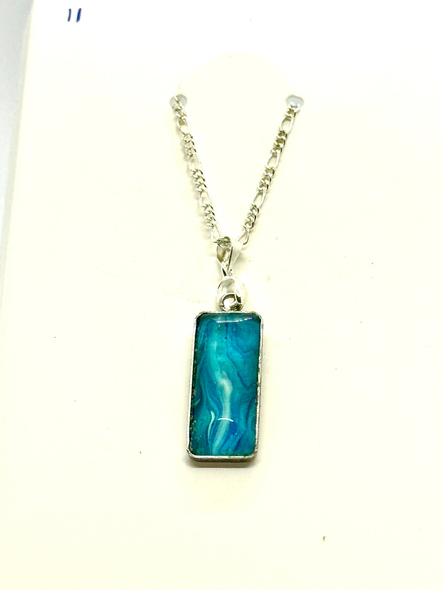 Paint Pour Necklace #11