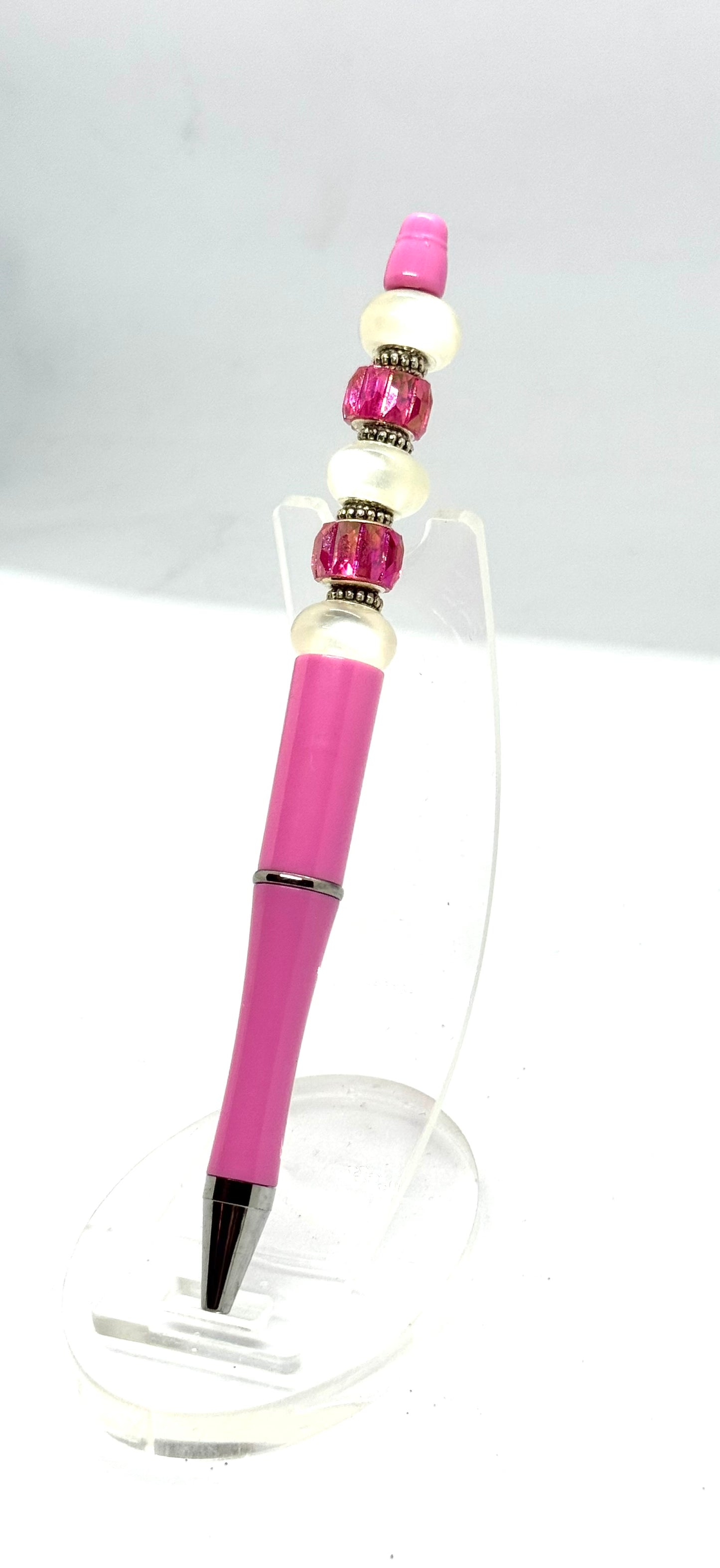 Pink Beaded Pen