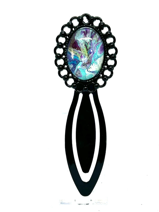 Black Metal Clip Bookmark