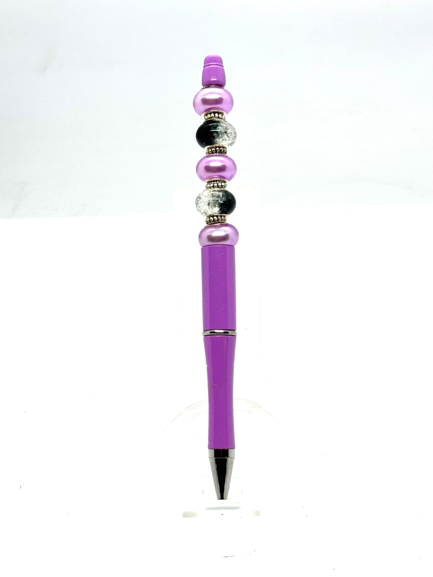 Purple Beaded Pen