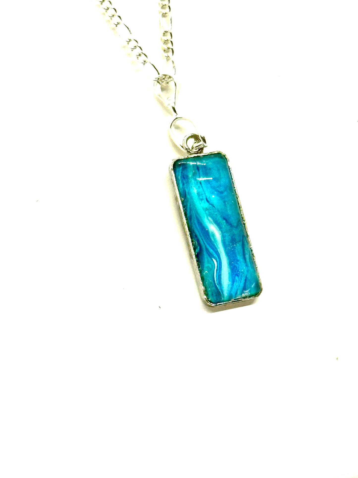 Paint Pour Necklace #11
