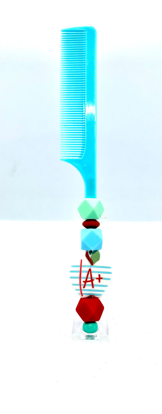 Blue Teacher Hair Comb