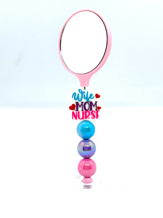 Pink Hand Mirror